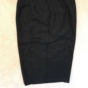 Slim wool wrap skirt